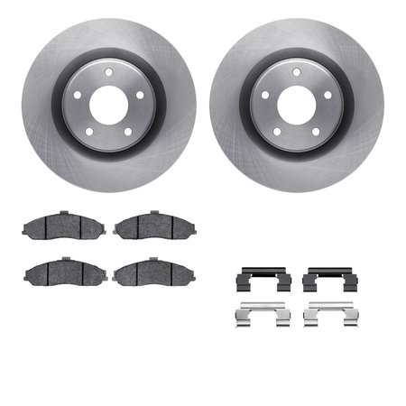 DYNAMIC FRICTION CO 6512-46155, Rotors with 5000 Advanced Brake Pads includes Hardware 6512-46155